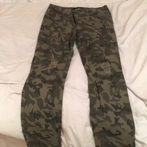 green camo jeans